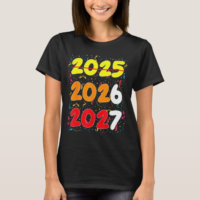 Happy New Year 2026 Coming Soon 2027 Funny 67 Meme T-Shirt (Vorderseite)