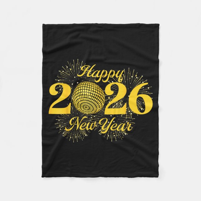 Happy New Year 2026 Countdown Party Trip Matching  Fleecedecke (Vorderseite)