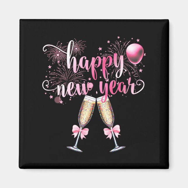Happy New Year 2026, Cute Funny Gift Men, Women  Magnet (Vorne)