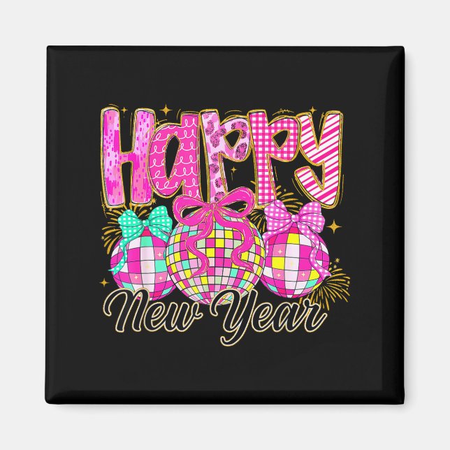 Happy New Year 2026 Family Celebration New Years E Magnet (Vorne)