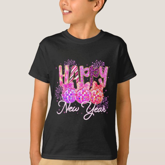 Happy New Year 2026 Family Celebration New Years E T-Shirt (Vorderseite)