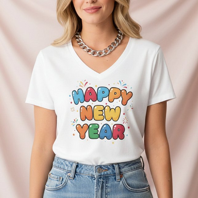 Happy New Year 2026 , festive winter , for women T-Shirt (Von Creator hochgeladen)