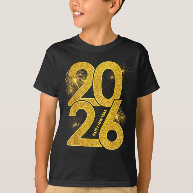 Happy New Year 2026 Firework Family Matching Men W T-Shirt (Vorderseite)