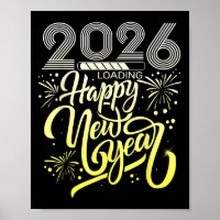 Happy New Year 2026 Fireworks Loading New Years Ev