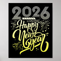 Happy New Year 2026 Fireworks Loading New Years Ev