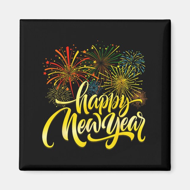 Happy New Year 2026 Fireworks New Years Eve Party  Magnet (Vorne)