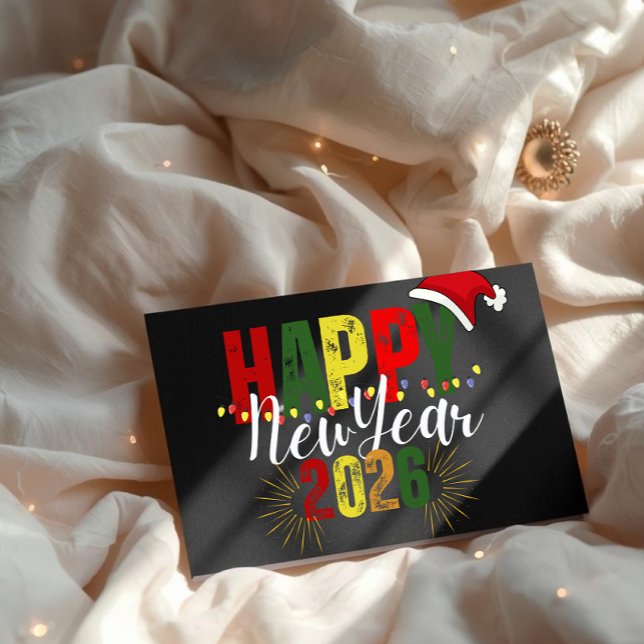 Happy new year 2026 Flat Card (Von Creator hochgeladen)