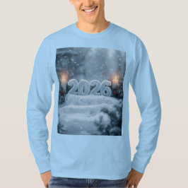 happy new year 2026 frosty winter long sleeve T-Shirt
