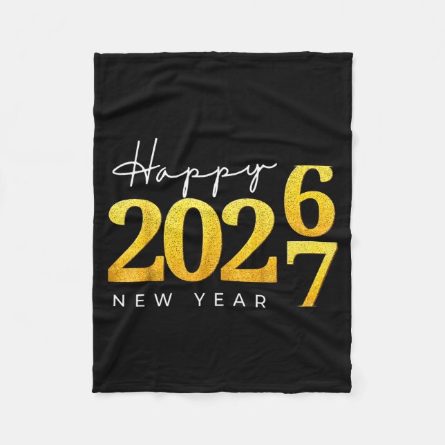 Happy New Year 2026 Funny 67 New Year Countdown Si Fleecedecke (Vorderseite)