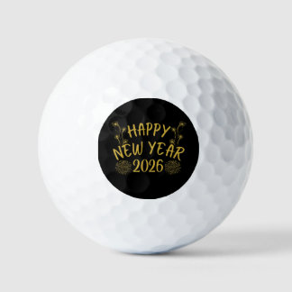 Happy New Year 2026 Golfball