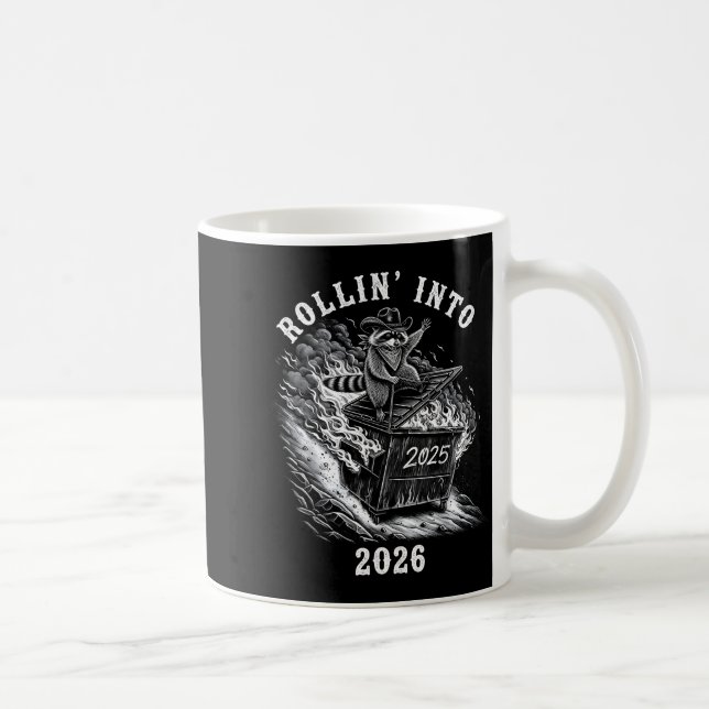 Happy New Year 2026 Goodbye 2025 Hello 2026 Family Kaffeetasse (Rechts)
