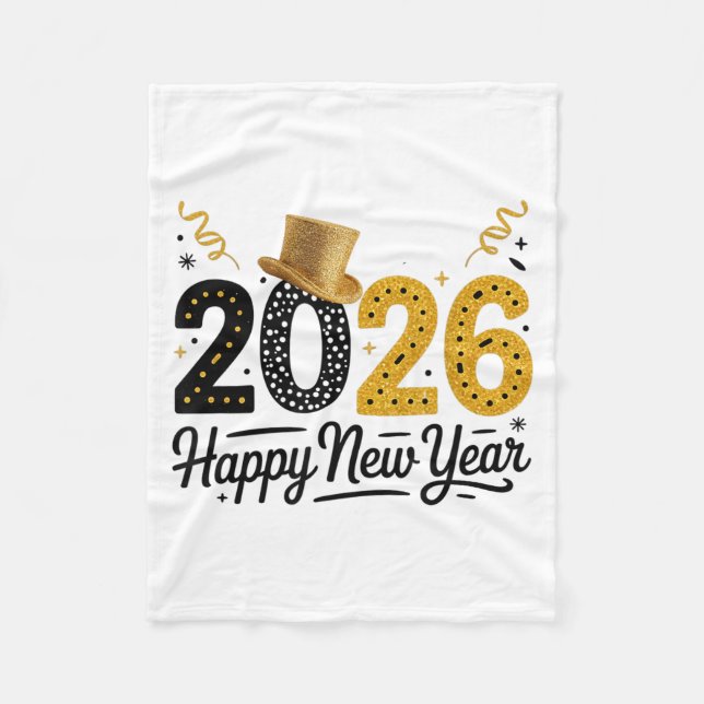 Happy New Year 2026 Matching Family Friends  Fleecedecke (Vorderseite)