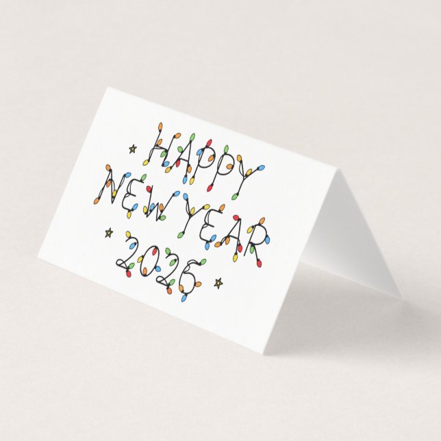 Happy New Year 2026 Minimalist Design (Vorderseite)