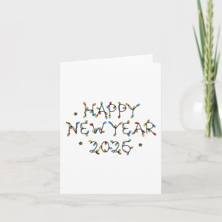 Happy New Year 2026 Minimalist Design Feiertagskarte