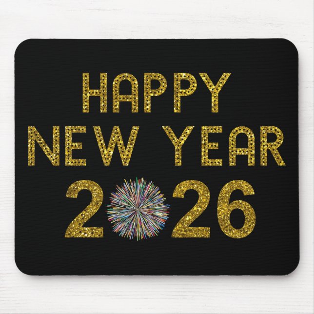 Happy New Year 2026 Mousepad (Vorne)