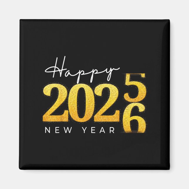Happy New Year 2026 New Year's Eve Countdown Party Magnet (Vorne)