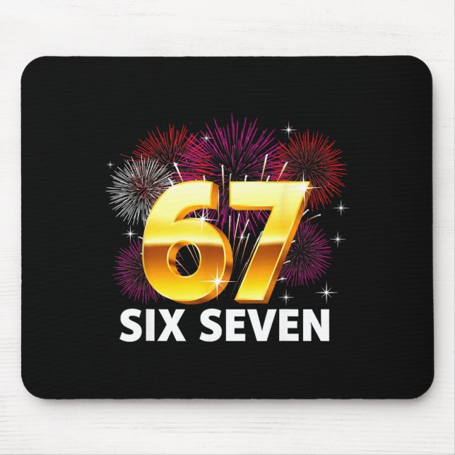 Happy New Year 2026 New Year's Eve Party 67 Six Se Mousepad (Vorne)