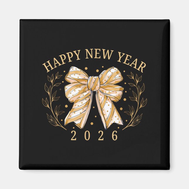 Happy New Year 2026 New Years Eve Party Countdown  Magnet (Vorne)