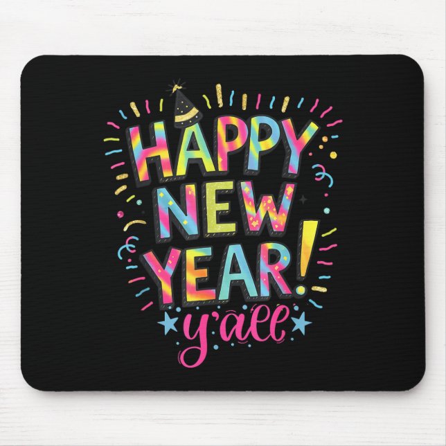 Happy New Year 2026 New Years Eve Party Countdown  Mousepad (Vorne)
