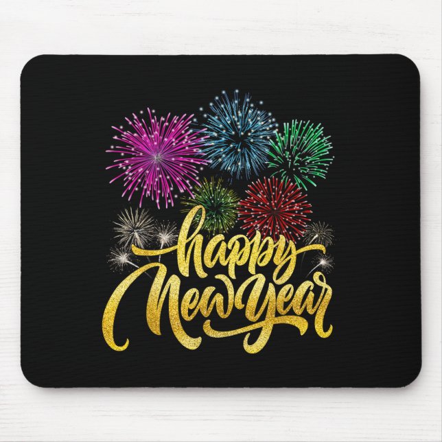 Happy New Year 2026 New Years Eve Party Countdown  Mousepad (Vorne)
