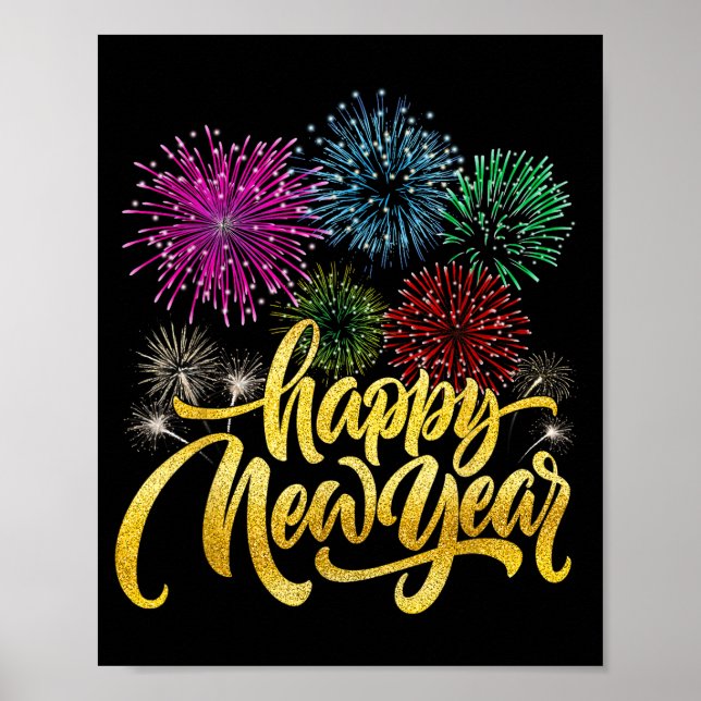 Happy New Year 2026 New Years Eve Party Countdown  Poster (Vorne)