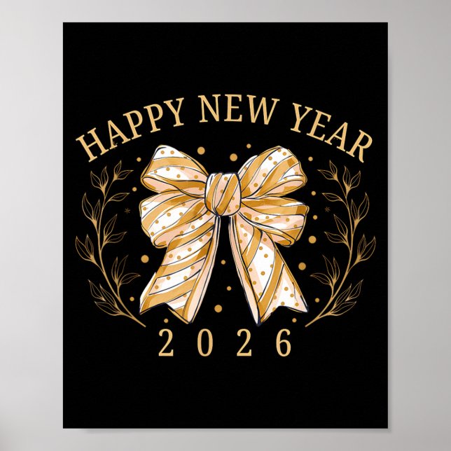 Happy New Year 2026 New Years Eve Party Countdown  Poster (Vorne)