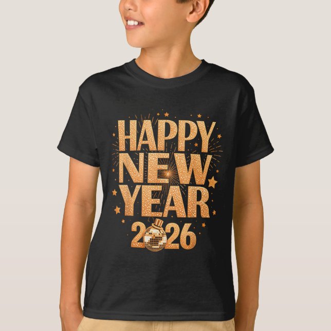 Happy New Year 2026 New Years Eve Party Countdown  T-Shirt (Vorderseite)
