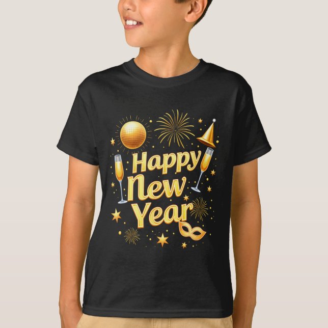 Happy New Year 2026 New Years Eve Party Countdown  T-Shirt (Vorderseite)