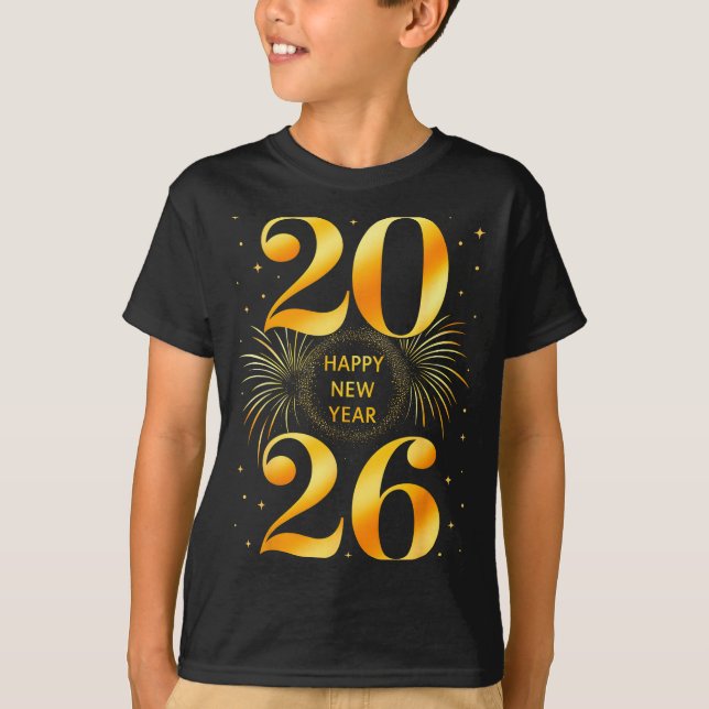 Happy New Year 2026 New Year's Eve Party Countdown T-Shirt (Vorderseite)