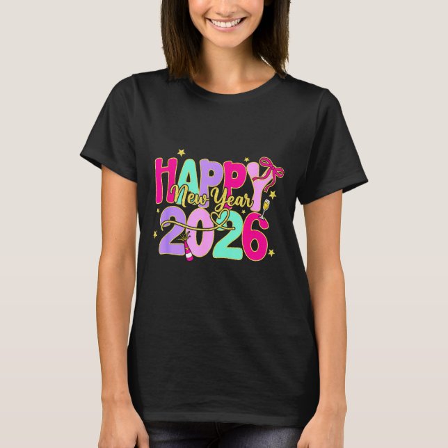 Happy New Year 2026 New Years Eve Party Family Mat T-Shirt (Vorderseite)