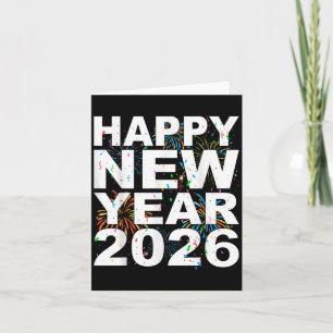 Happy New Year 2026 Nye Fireworks Cool New Years E Karte