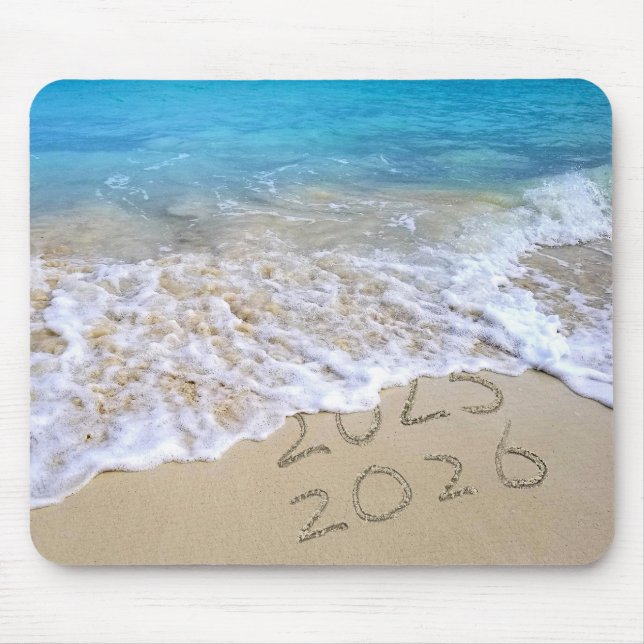 Happy New Year 2026 Ocean Beach  Mousepad (Vorne)