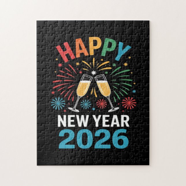 Happy New Year 2026 Party Funny New Years Eve 2026 Puzzle (Vertikal)