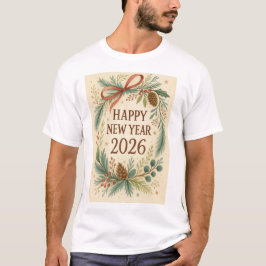 happy new year 2026 rustic family t-shirt
