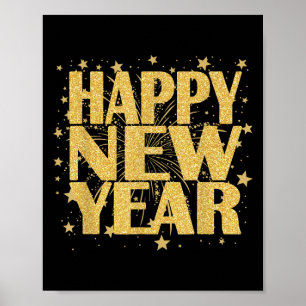 Happy New Year 2026 Silvester Party Countdown Poster