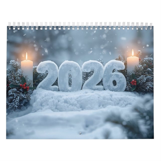 happy new year 2026 snowy calm  kalender (Titelbild)