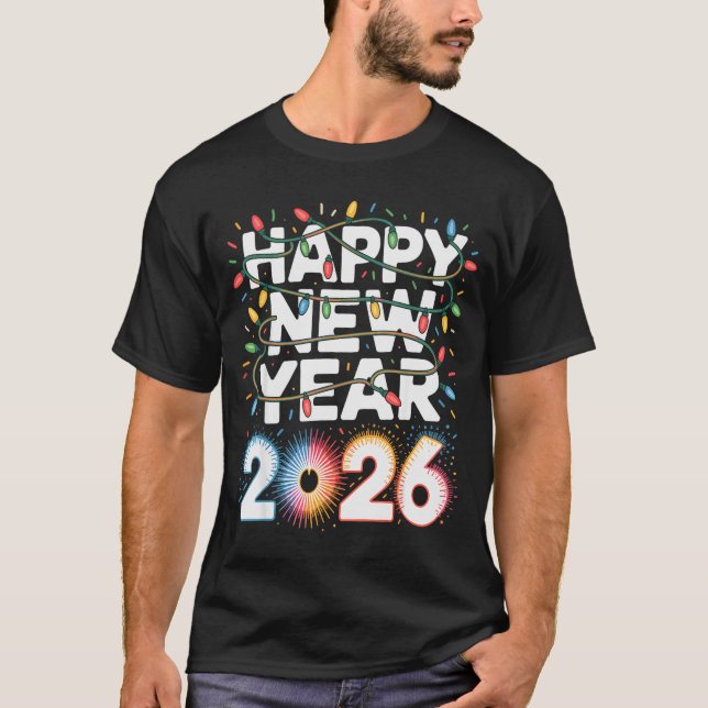 Happy New Year 2026 Sparkle Shirt For Women  (Vorderseite)