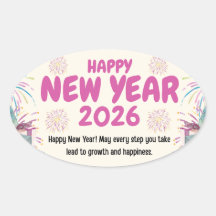 Happy New Year 2026 Sticker