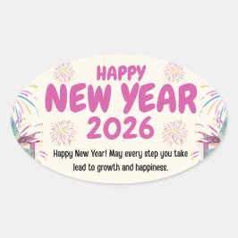 Happy New Year 2026 Sticker