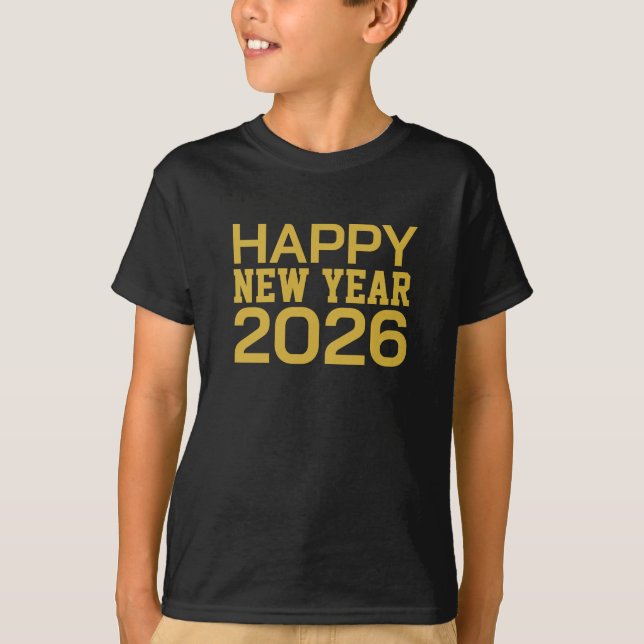 Happy New Year 2026 T-Shirt (Vorderseite)