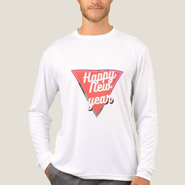 Happy New Year 2026 T-Shirt | Festive Celebration  Tri-Blend Shirt (Vorderseite)
