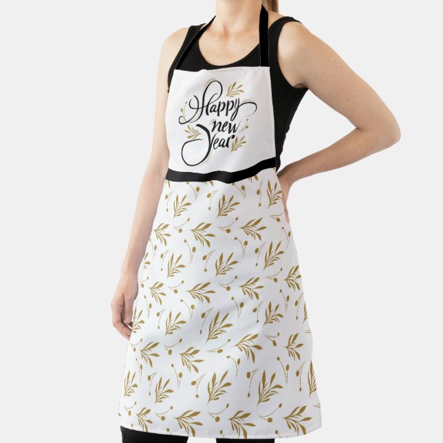 Happy New Year All-Over Print Apron Schürze (InSitu)