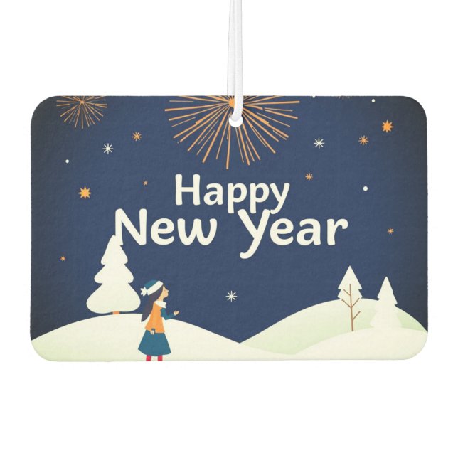 Happy New Year Autolufterfrischer (Vorderseite)