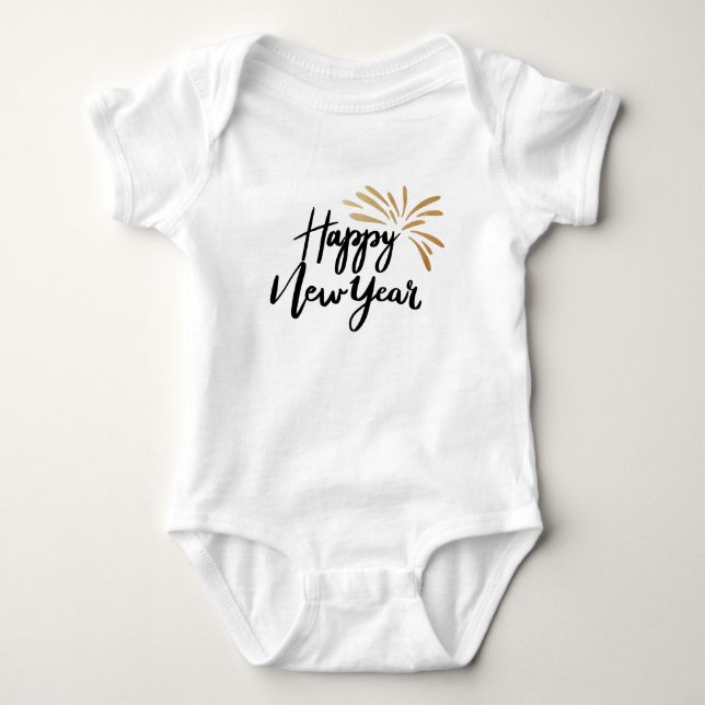 Happy New Year Baby Strampler (Vorderseite)