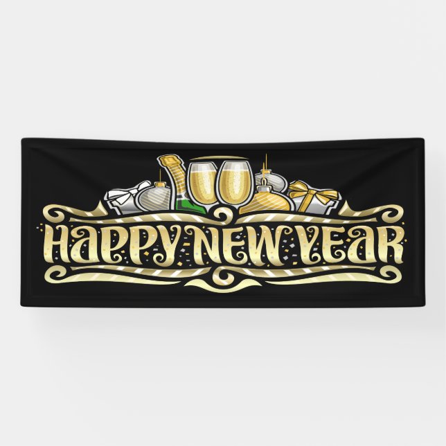 Happy New Year Banner (Horizontal)