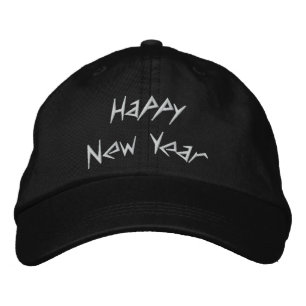 Happy New Year bestickte Cap Baseballkappe