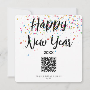Happy New Year Business QR Code Urlaub