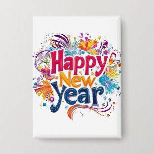 Happy New Year Button