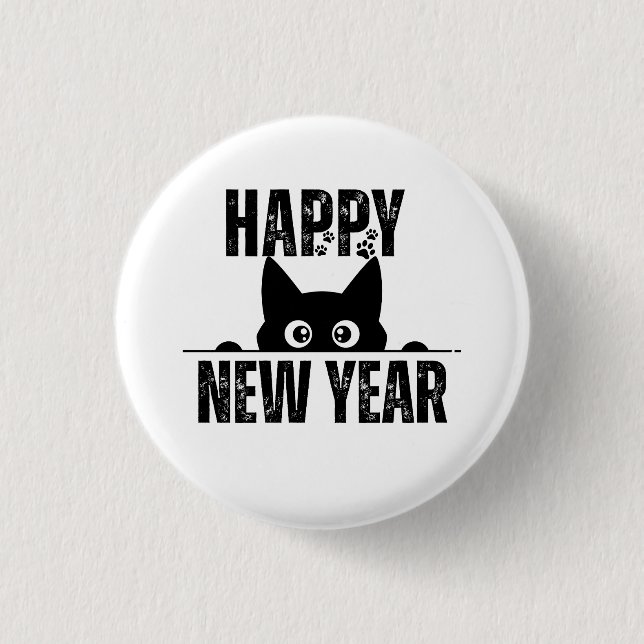 HAPPY NEW YEAR BUTTON (Vorderseite)
