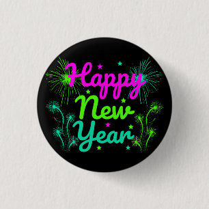 Happy New Year Button